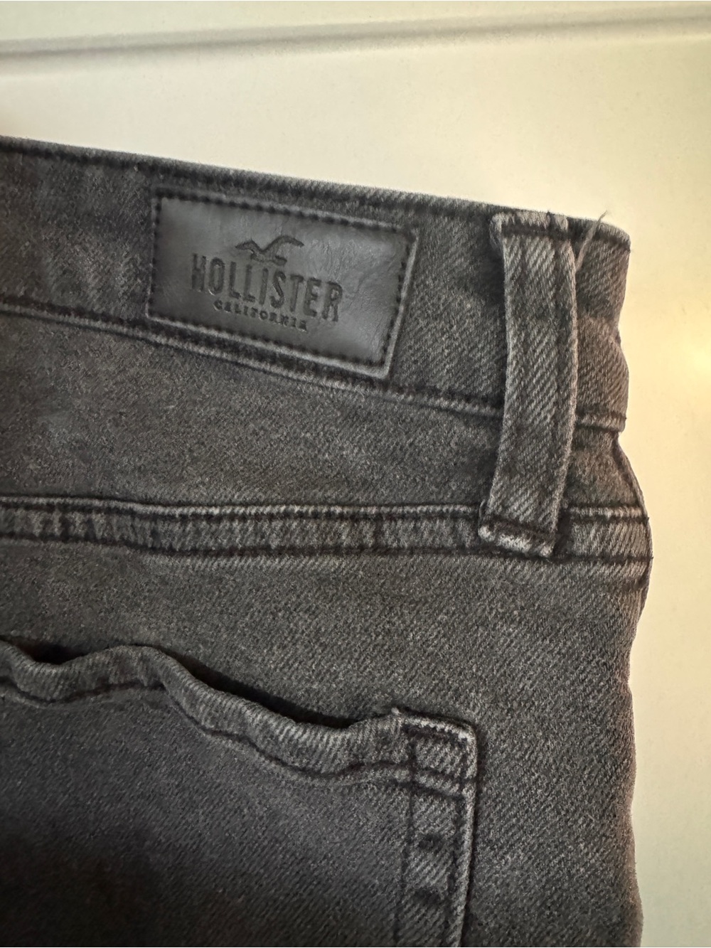 Women's Hollister Black Denim Shorts - Picture 3 of 5